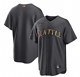 Seattle Mariners Blank Charcoal 2022 All-Star Cool Base Stitched jersey,baseball caps,new era cap wholesale,wholesale hats